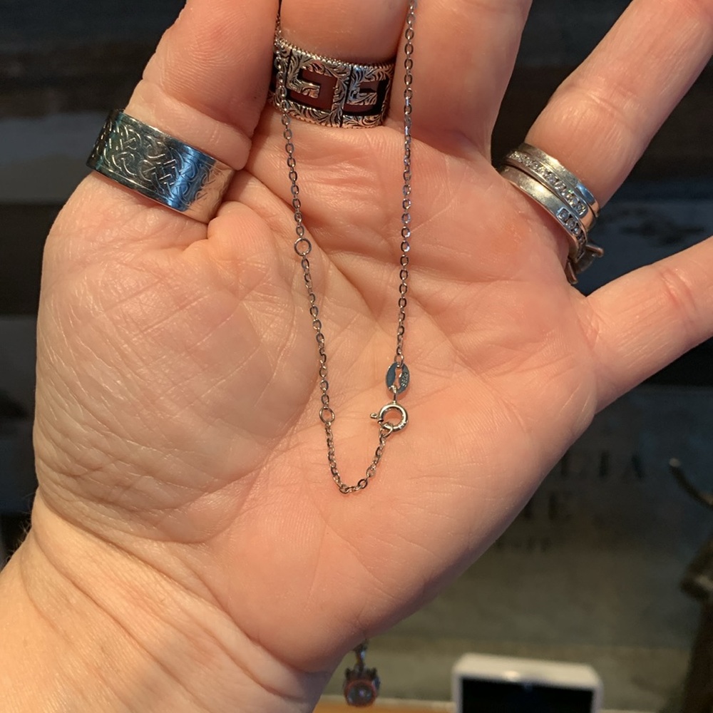 2 ct Moissanite necklace (4 prong) 925 Silver - Picture 4 of 6